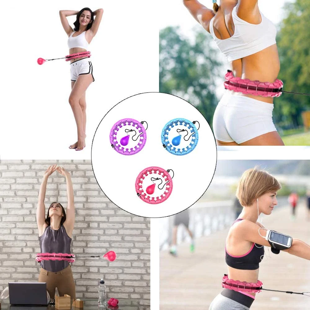 Logo Print Gym Fitness Hula Hoop