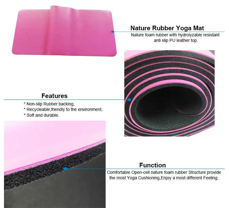 Factory Price PU Rubber Yoga Mat Yoga Mat Factory