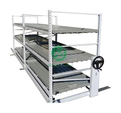 Agricultural Greenhouse Multi-Layer Seedbed Bench Ebb and Flow Mobile Vertical Grow Racks Multilayer Growing Rack