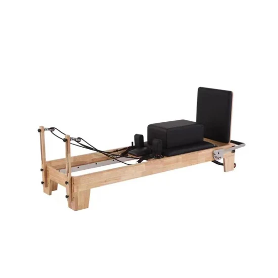 Yoga Training Exercise Studio Aluminum Reformer Pilates White Bed Machines